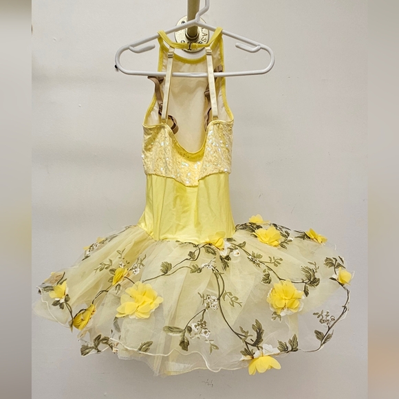 Revolution 20954 "Beautiful Day" Dance Costume MC yellow tutu - Picture 3 of 3